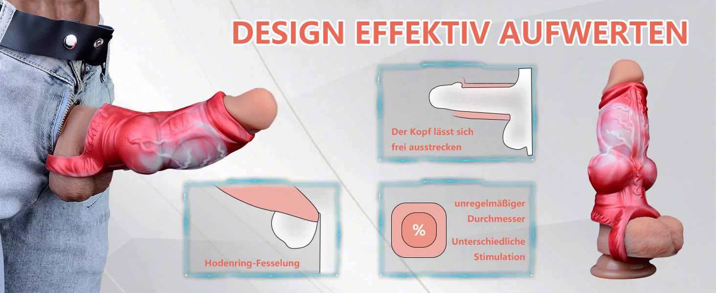 Реалістичний пеніс для собак з рідкого силікону TDLPlus – секс-іграшка для чоловіків та пар, розширювач пеніса