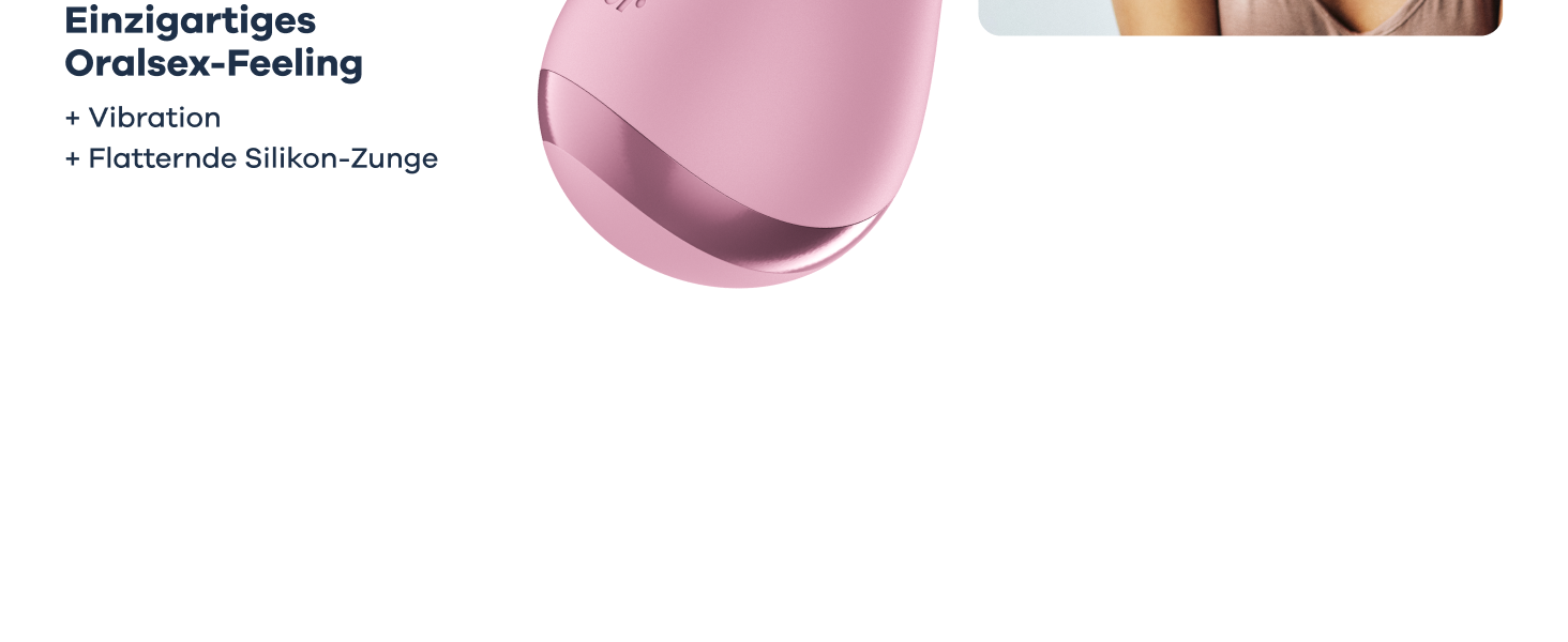 Satisfyer Tongue Player: вібратор для жінок, 8 режимів вібрації та стимуляції язичка, водонепроникний (IPX7), USB-C зарядка, силікон