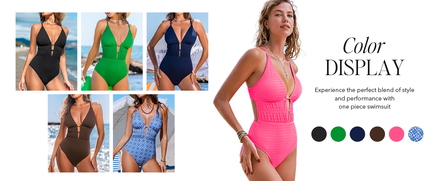 Чоловічий купальник CUPSHE з глибоким V-подібним вирізом, на зав'язках, з текстурою, одноцільний, чорний