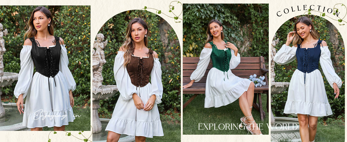 Корсет-жилет Steampunk SCARLET DARKNESS чорного кольору з мереживом, середньовічний стиль, розмір 38, жаккард