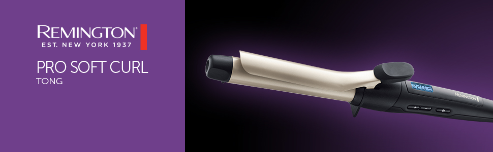 Локон-завивач Remington Pro Soft Curl CI6325, кераміко-турмалінове покриття, 25 мм, чорний/кремовий