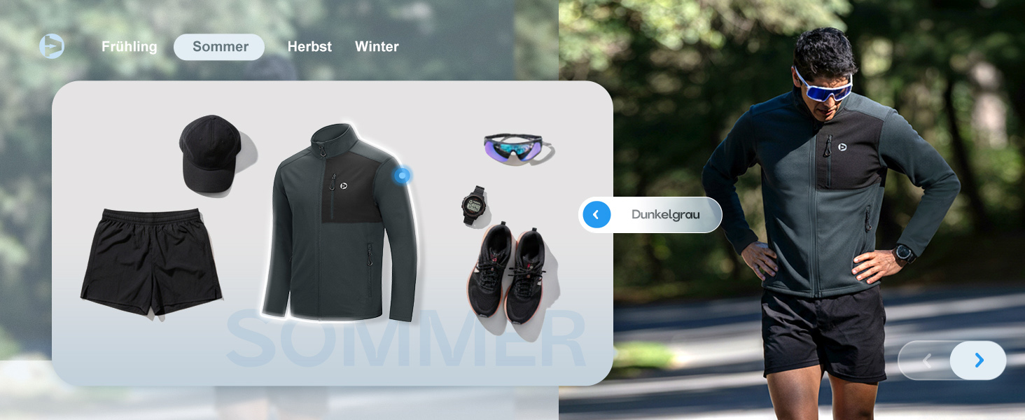 Чоловіча спортивна флісова куртка Outdoor Ventures, легка кофта з 5 кишенями (Темно-сірий/чорний, розмір M)