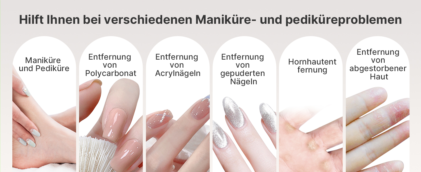 Електричний набір для манікюру та педикюру TOUCHBeauty: бездротовий апаратний фрезер з LCD-дисплеєм, 5 швидкостей, для гель-нігтів та акрилу, USB-зарядка