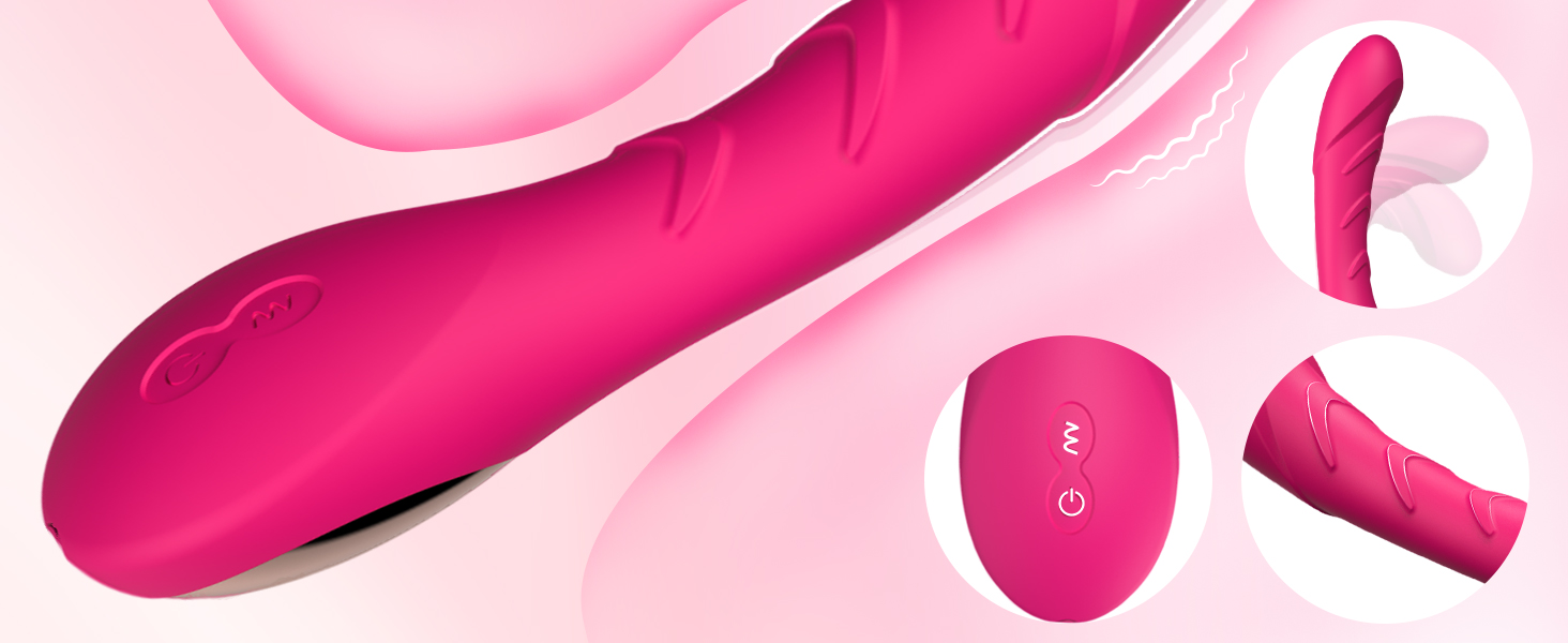 Вібратор для жінок G-Spot, силіконовий стимулятор клітора, 12 режимів вібрації, рожевий колір