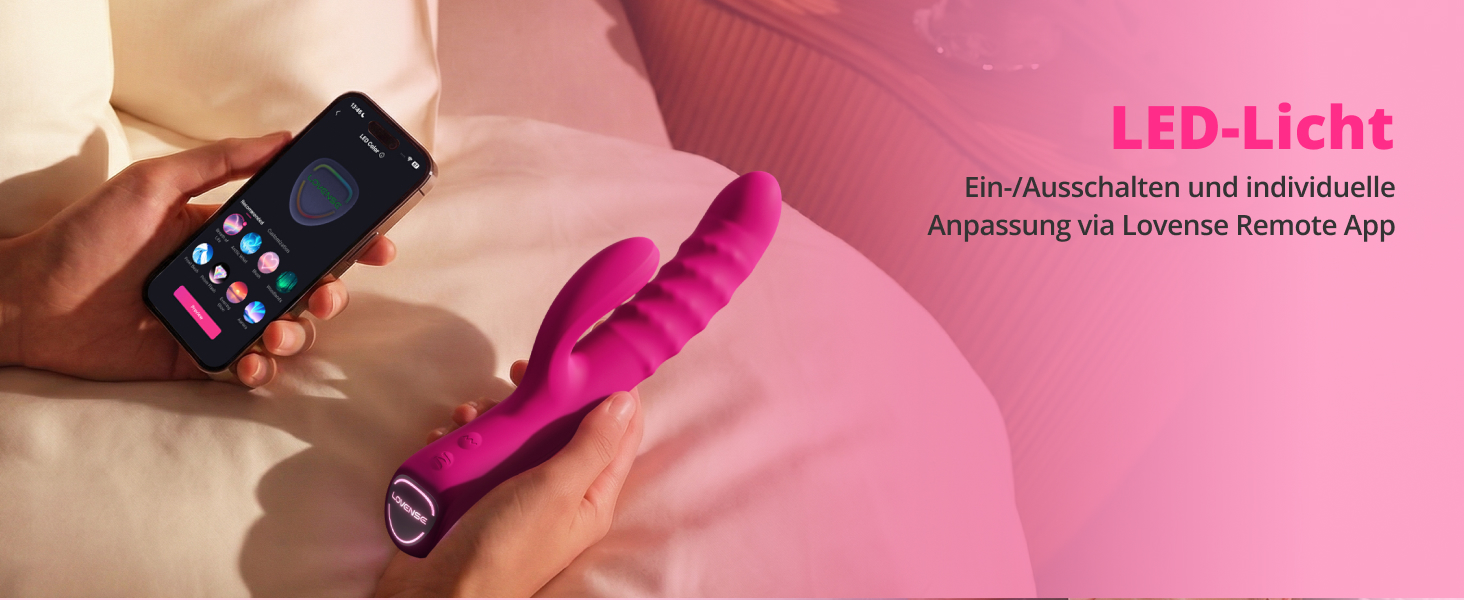 LOVENSE Velvo Rabbit Вібратор для жінок - стимулятор клітора з додатковою вібрацією G-точки, управління через додаток, водонепроникний IPX7