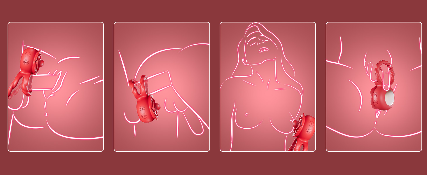 Кільце для пеніса з вібрацією для пар - сексуальні іграшки для дорослих, стимулятор G-точки, 10 режимів вібрації
