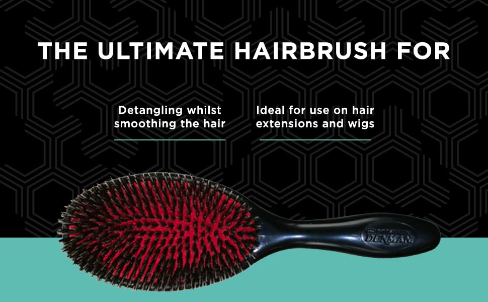 Щітка для волосся Denman D81 Paddle Brush, розчісувальна велика, чорна