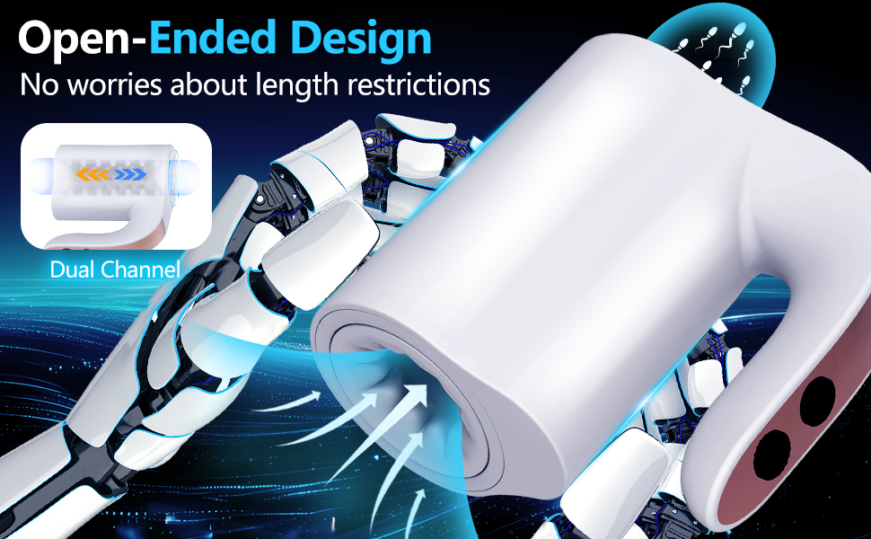 Автоматичний мастурбатор для чоловіків: 10 режимів, телескопічна конструкція, ротація, помпа, білий