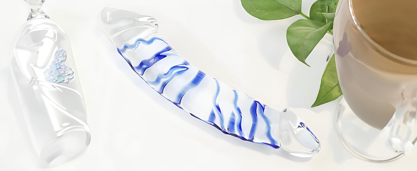 Секс-іграшка XoticPlay: дildo зі скла, анальний плагін з G-точкою, 28 см