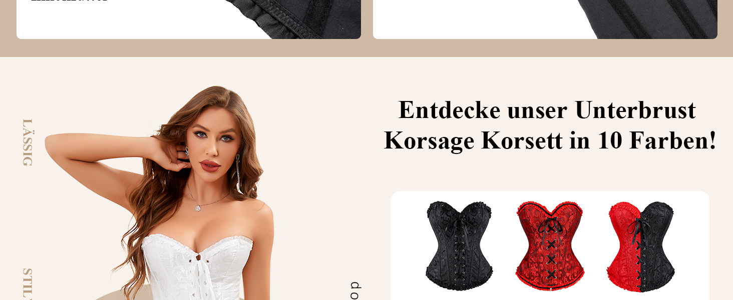 TRIWORKS Корсетний топ для жінок: корсеж, шнурівка, бюстгальтер, корсет, сатин, мереживо, для карнавалу та Різдва, S-XXL, чорний та червоний XL