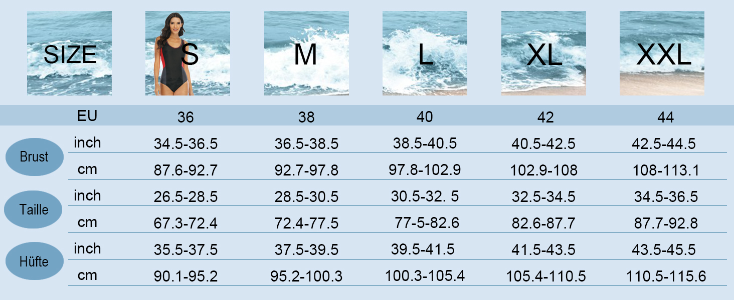 Спортивний купальник Halcurt для жінок з вбудованими чашками, суцільний, U-подібний виріз, колір: кобальтово-синій, розміри S-XXL