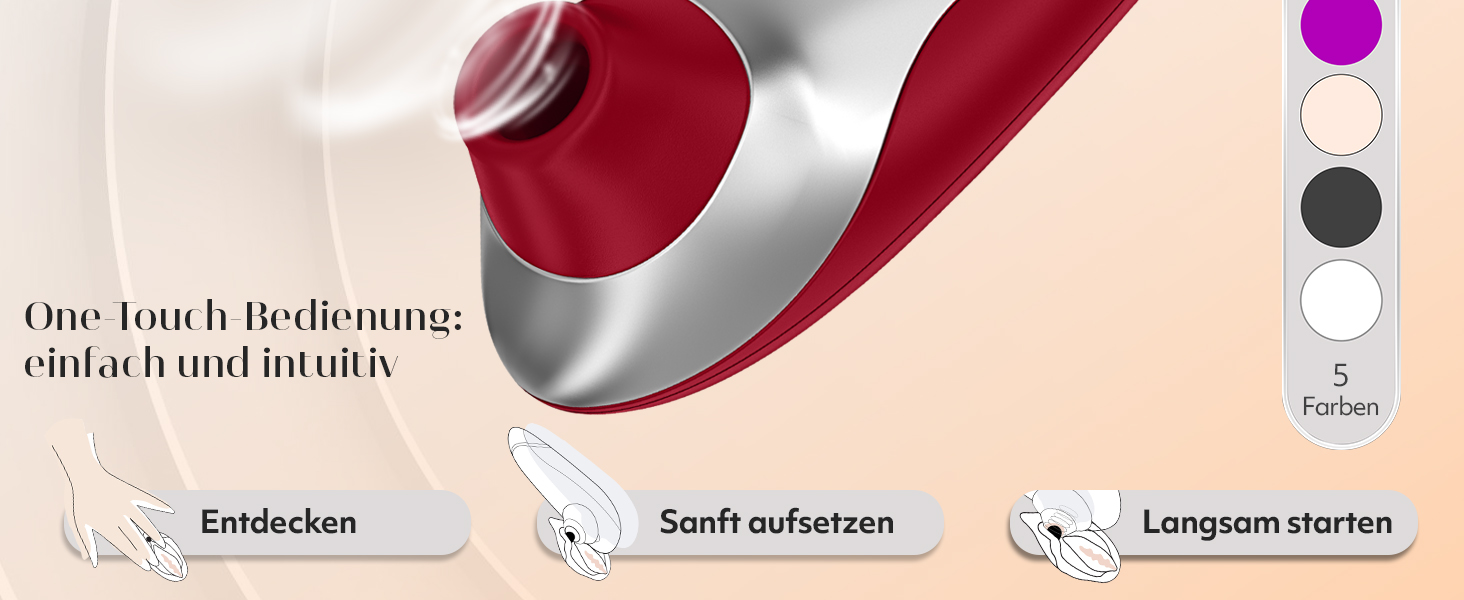 Womanizer Pro 40 - вібратор для клітора, жіночий секс-іграшка | 6 режимів, тихий, вологостійкий, червоний