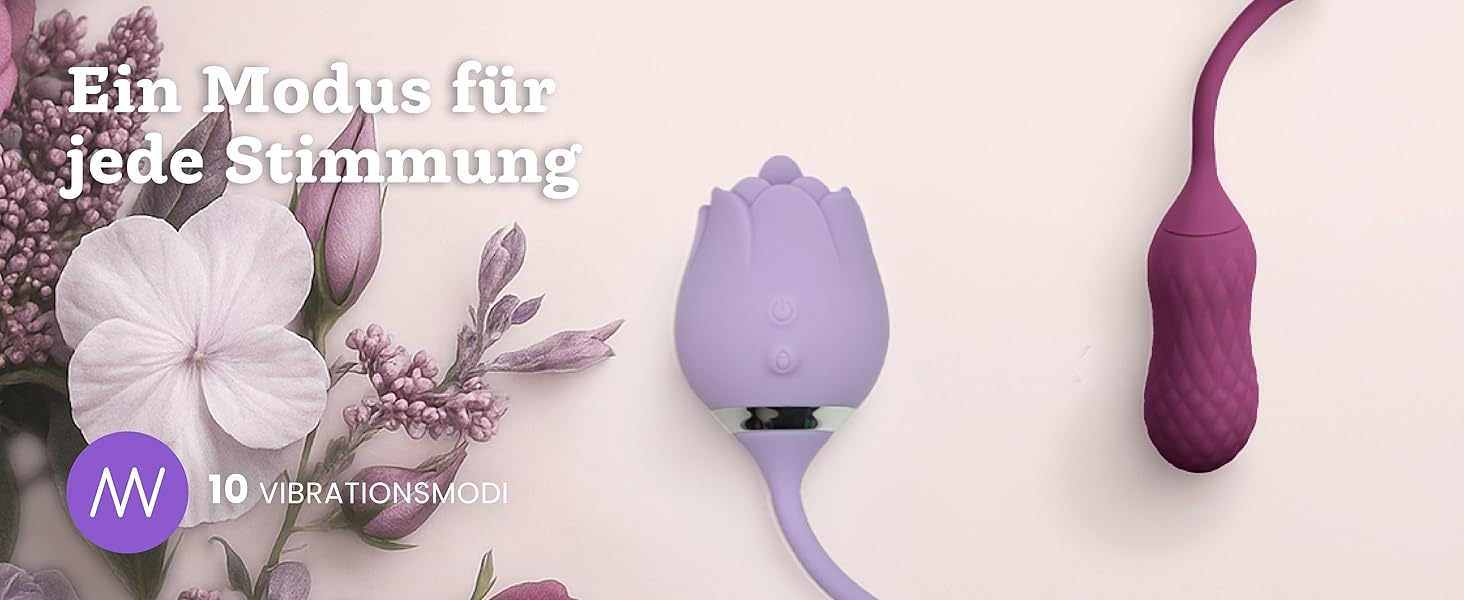 Вібратор-аналізатор Rosen від Oliver James - 10 режимів, водонепроникний, USB-зарядка (фіалковий)