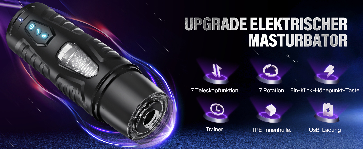 Мастурбатор Honeyexp Sexmaschine з 7 режимами, телескопічною функцією та керуванням через додаток для чоловіків