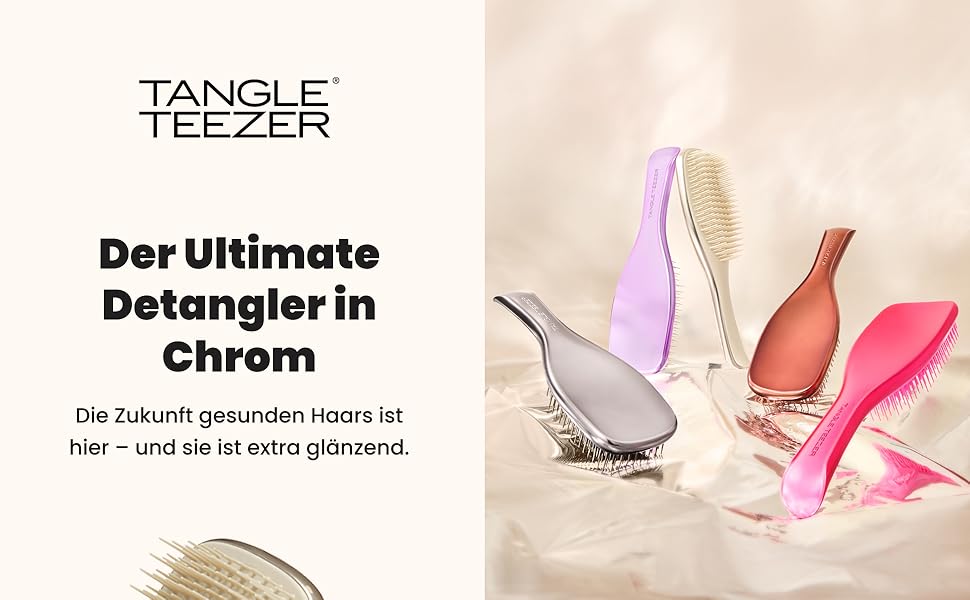 Щітка для волосся Tangle Teezer Ultimate Detangler для вологого та сухого волосся, розплутувальна, для всіх типів волосся, колір Champagne Gold