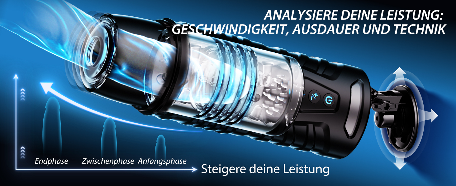 Електричний мастурбатор для чоловіків з 6 режимами та 5 швидкостями, вібраційний секс-іграшка (Чорно-білий)