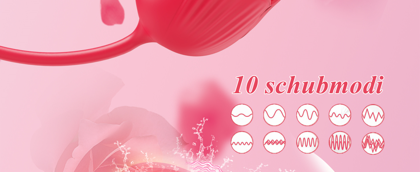 Вібратор для жінок Swing G-Spot з 10 режимами лизання та кусання, рожевий вібратор-дилда для стимуляції клітора, дорослий секс-іграшка для жінок та пар (GM23P-RD)