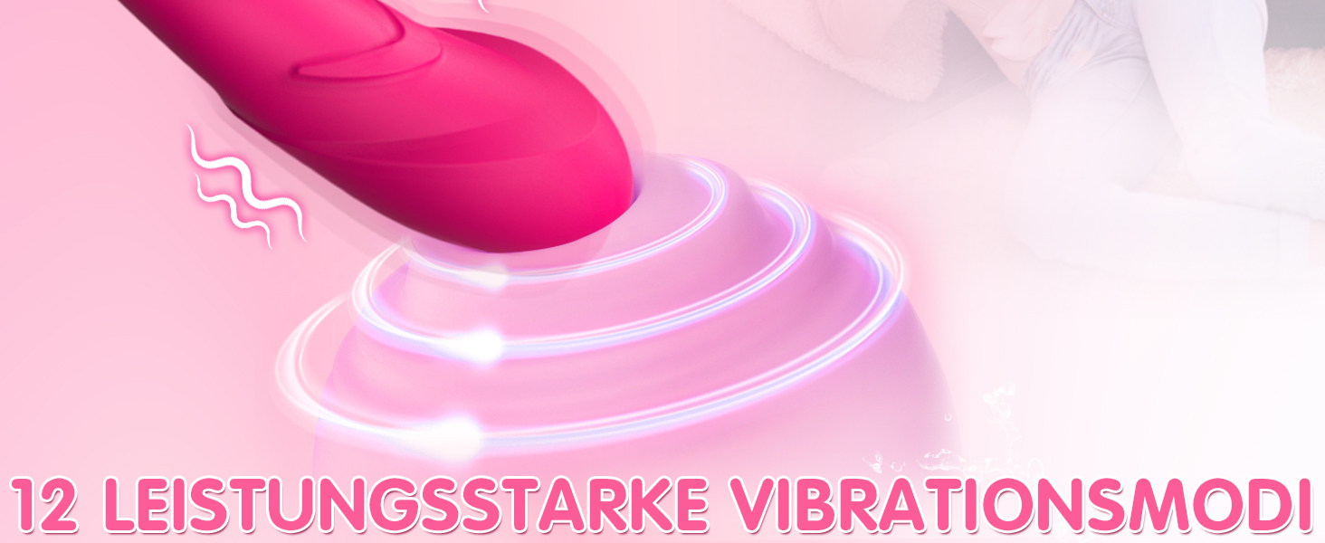 Вібратор для жінок G-Spot, силіконовий стимулятор клітора, 12 режимів вібрації, рожевий колір