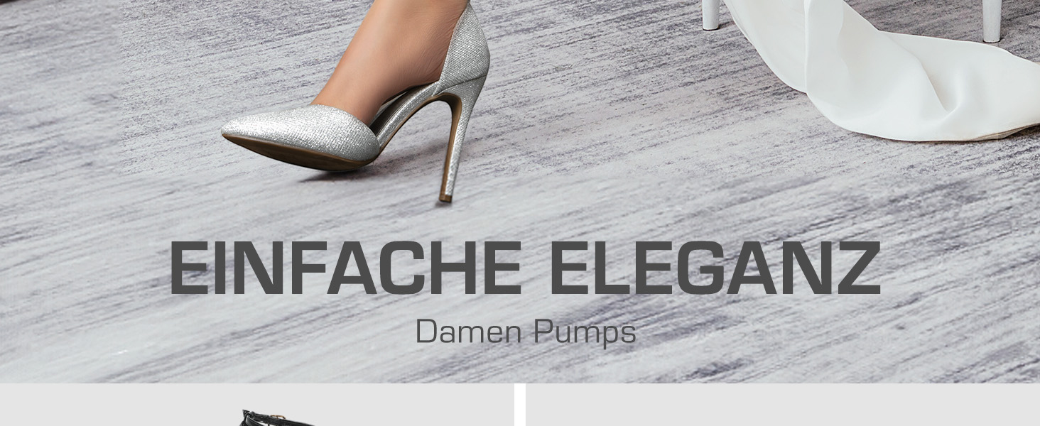 Жіночі класичні туфлі-човники на високих підборах DREAM PAIRS, чорні, екошкіра (PU), розмір 40 EU