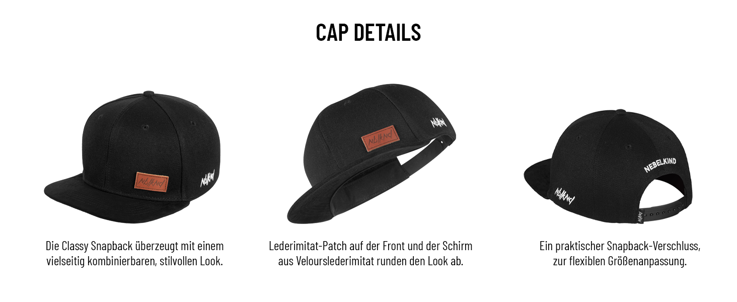 Кепка-бейсболка Nebelkind Unisex Snapback з прямим козирком та патчем, регульована, один розмір