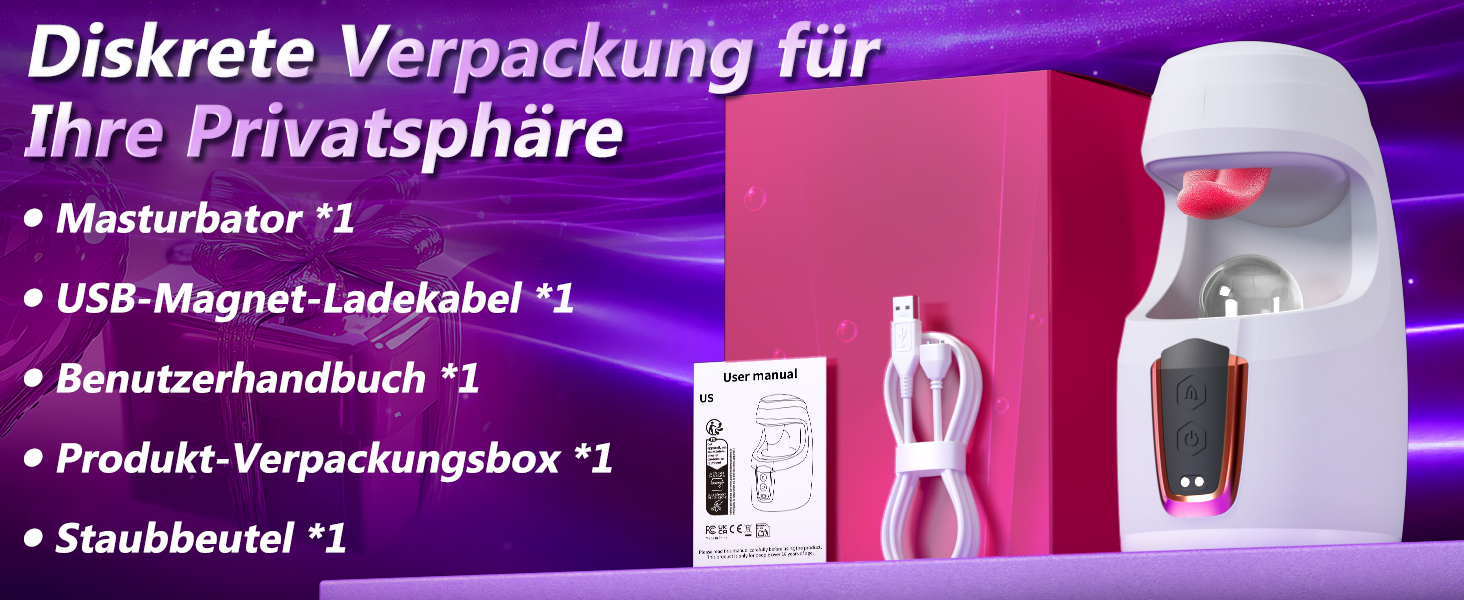 Мастурбатор для чоловіків з вібрацією - набір сексуальних іграшок для чоловіків з реалістичною імітацією орального сексу та вібрацією для головки статевого члена
