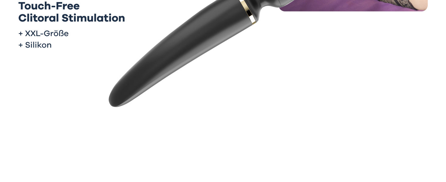 Satisfyer Wand-er Woman: Масажер для тіла з 50 вібраційними режимами | Секс-іграшка, тихий та потужний | Електронний масажер для жінок та чоловіків | Компактний вібратор для всього тіла | Чорний колір, 1 шт.