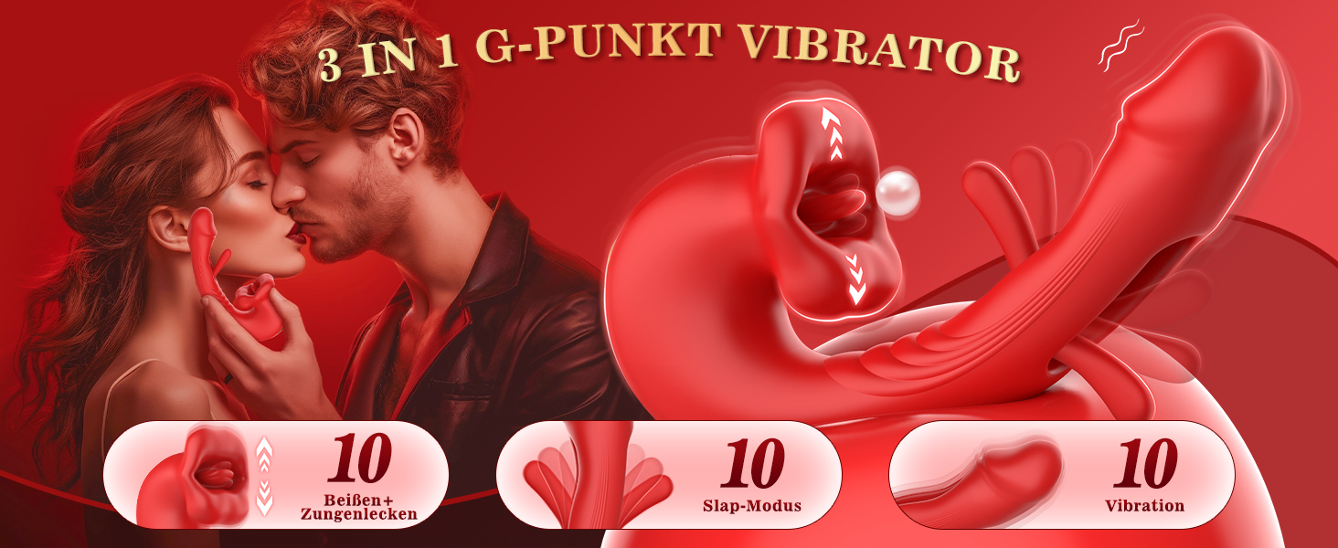 Вібратор для жінок Dildo з G-точкою, набір вібраторів з кліторальною стимуляцією, 10 режимів вібрації та 10 ударних режимів, секс-іграшка для жінок та пар, стимулятор клітора