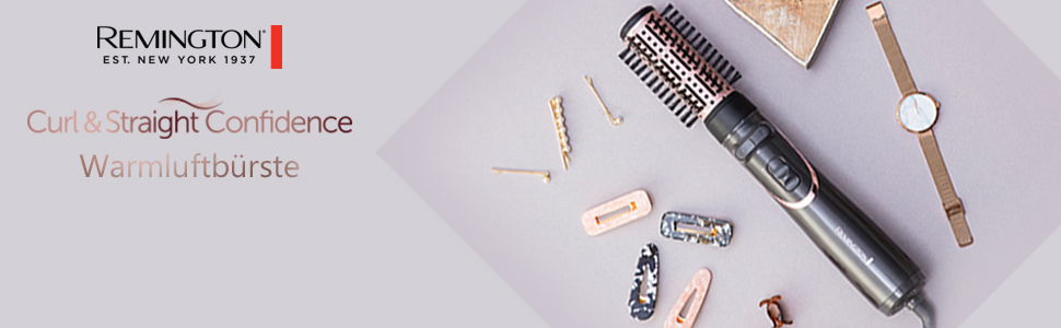 Фен-щітка для волосся Remington Curl-Straight D5707 з іонізацією, 2200 Вт, набір для завивки та випрямлення (дифузор, концентrator, кругла щітка 45мм)