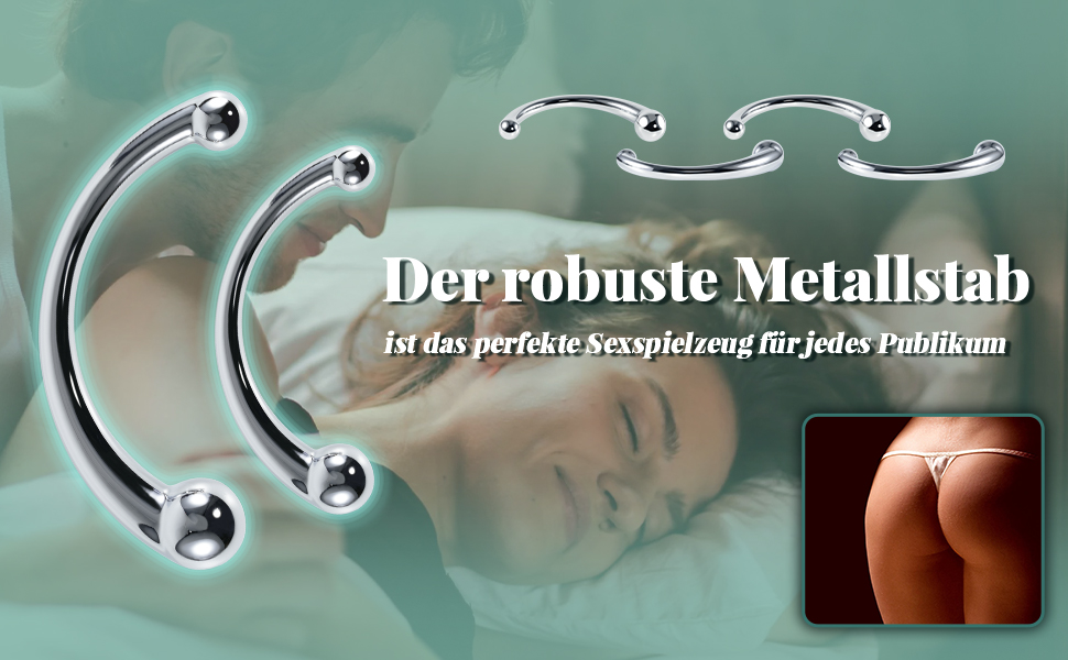 Анальний плагін AMZABEE з подвійним наконечником, металевий, масажер G-точки, дildo, унісекс, для дорослих