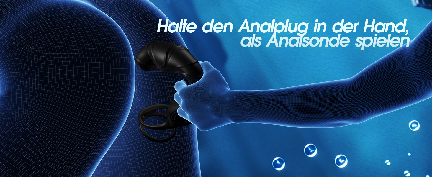 Вібратор анальний для чоловіків з простатичною стимуляцією, 360° обертання, 9 режимів вібрації, кільце для пеніса, керування через додаток