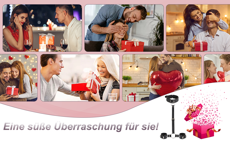 Набір для БДСМ для пар: кайдани, наручники та нашийник з регульованої шкіри. Інтимні іграшки для жінок та чоловіків