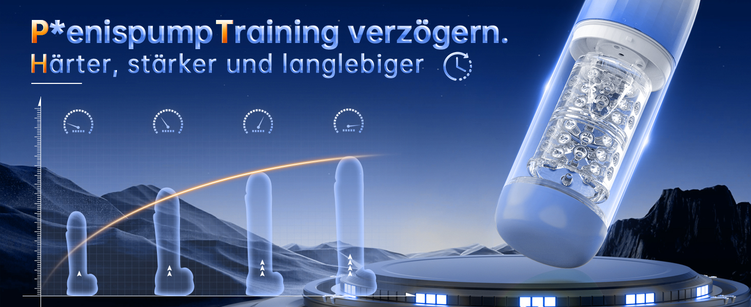 Електричний секс-іграшка для чоловіків з 7 режимами всмоктування та 7 режимами обертання, реалістична вагінальна текстура, IPX7, синій