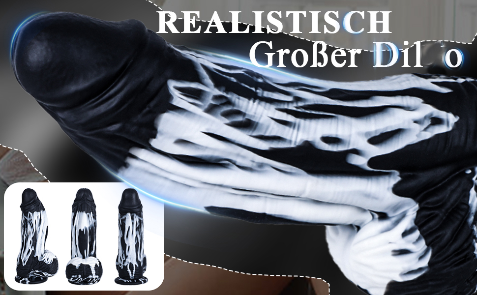 Анальний секс-іграшка XXL 'Фентезі' - великий силіконовий дилда з соскою, чорного кольору, для чоловіків та жінок