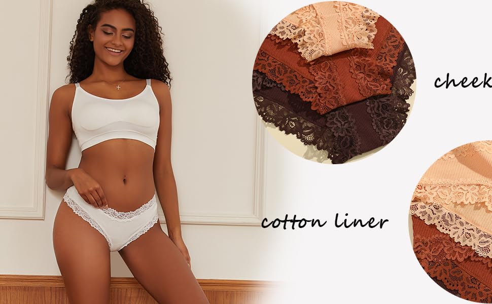 6 штук жіночих трусиків з бавовни, бразильські сліпи, мереживні труси, жіночі панчіхи, сексуальний хіпстер, труси, багатопакет S-XL, чорний