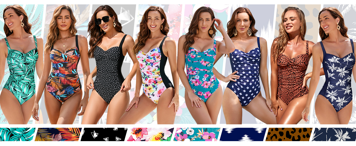 Світшот WIN.MAX з цілісною конструкцією та підкладкою, купальник великого розміру для жінок, вінтажний пуш-ап монокіні з квітковим принтом гібіскуса, для бюстгальтерів C до DD, розмір 42