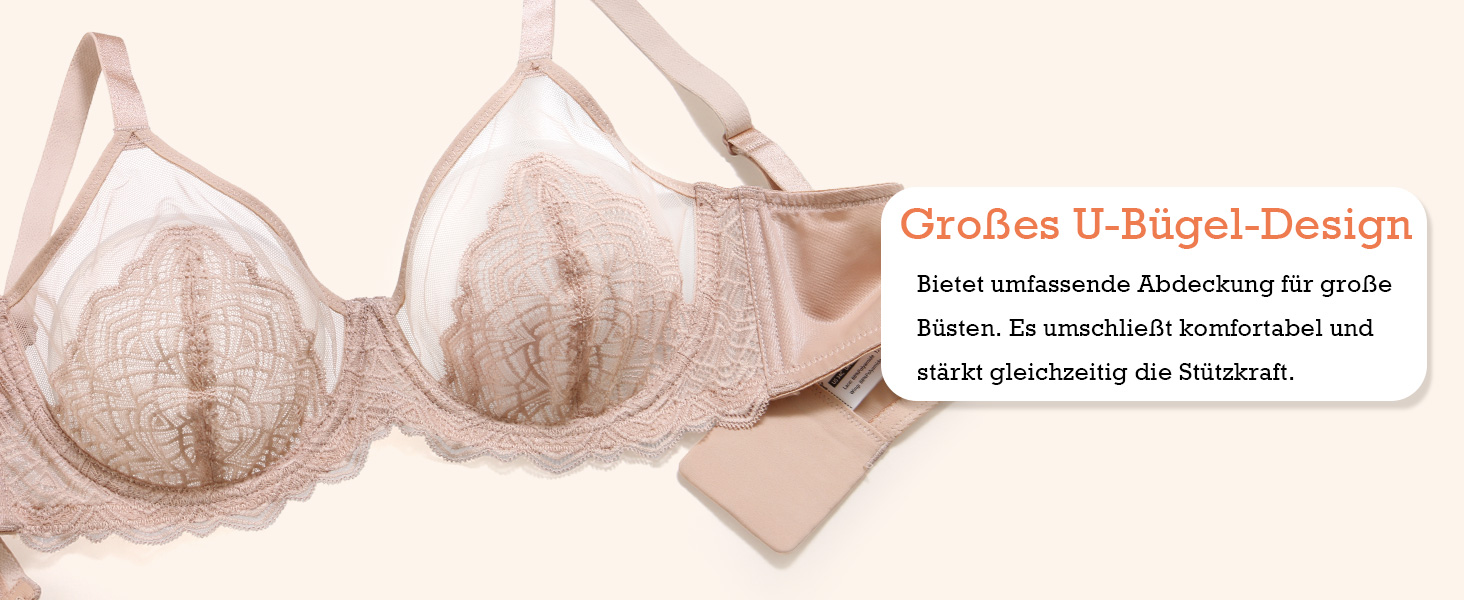 Чорний бюстгальтер Minimizer BH для великих розмірів з мереживом, без пуш-апу, повсякденний, класичний, 90F