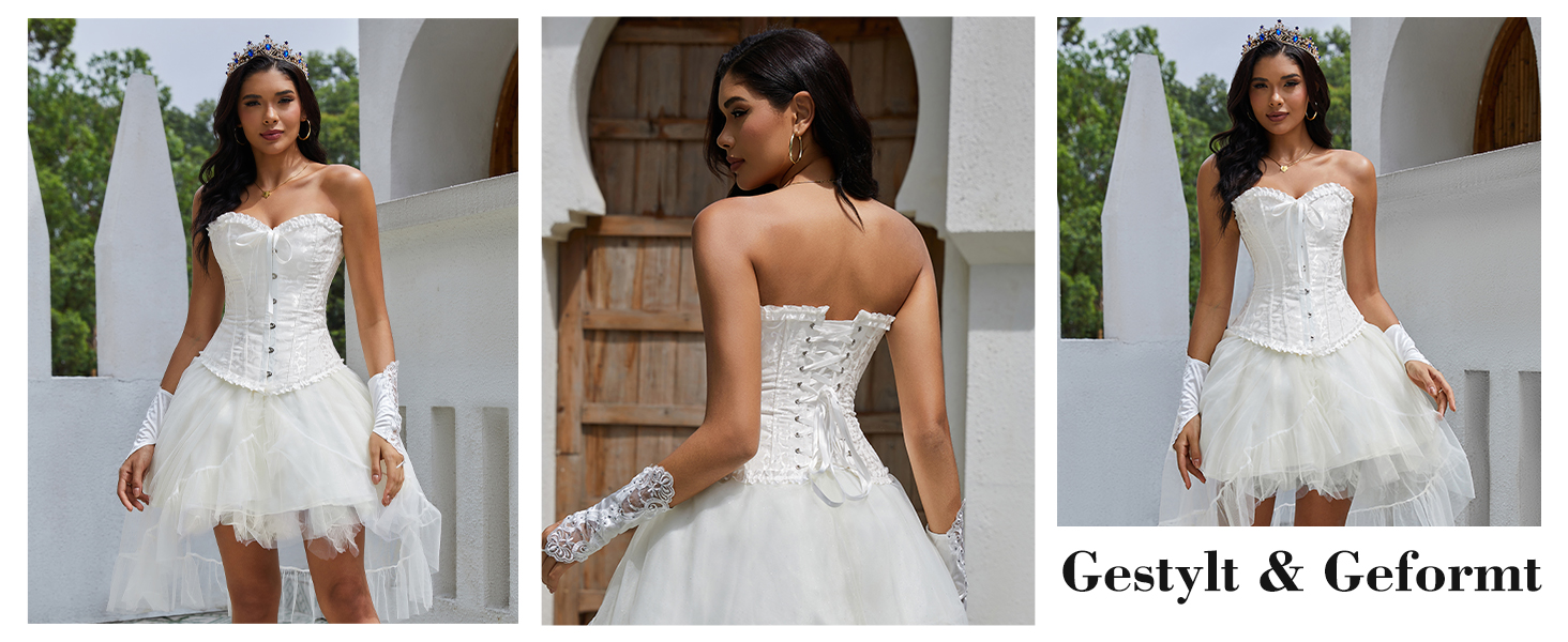 Корсет для жінок - бюстєль-корсет, топ, повна грудь, корсаж, шнурівка, талія, спідня білизна, чорний, розмір S