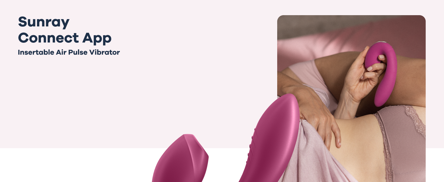 Satisfyer Sunray Connect App Rabbit - вібратор для жінок з підключенням по Bluetooth | Інтимна іграшка кролик | Стимуляція клітора та G-точки | Водостійкий (IPX7) | З можливістю зарядки | З високоякісного силікону | Однорозмірна іграшка для дорослих