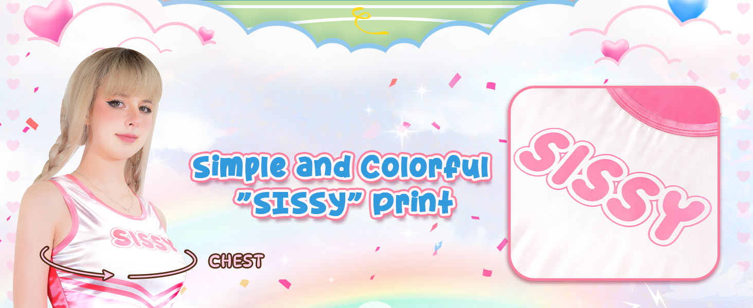 Комбінезон без рукавів з блискучого атласу LittleForBig для дорослих (рожевий, XXL)