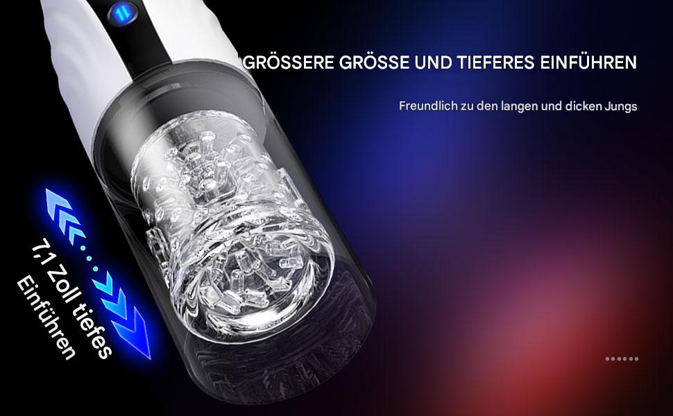 Електричний мастурбатор для чоловіків з функцією вібрації, всмоктування та обертання. Інтимна іграшка для чоловіків, вакуумна помпа, пеніспампер.
