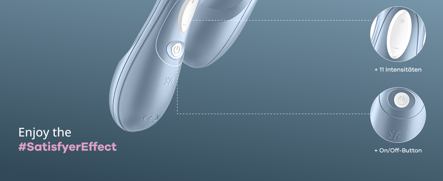 Вібратор клітора Satisfyer Pro 2 | Безшумний та потужний | Іграшка для дорослих для жінок | Преміум якість (Блакитний)