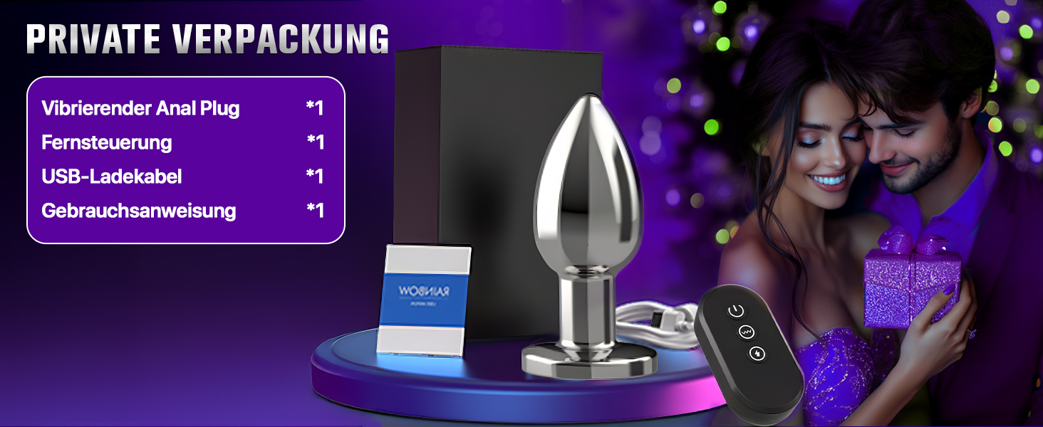 Вібратор анальний для чоловіків та жінок з пультом дистанційного керування, 10 режимів, анаплаг, комплект вібраторів для пар, масаж простати