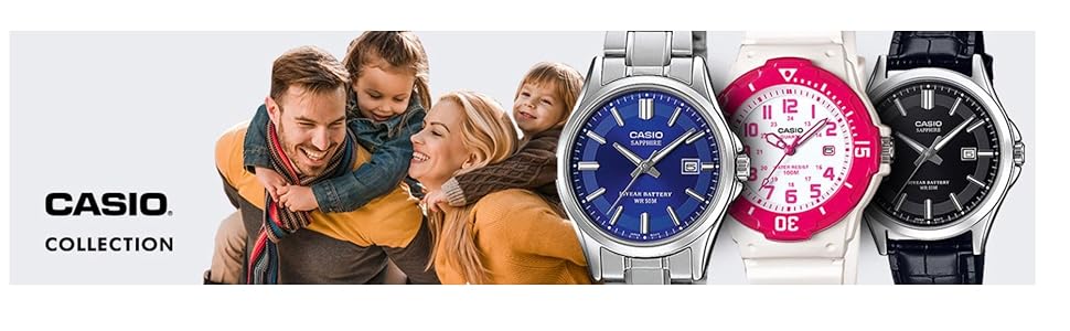 Чоловічий наручний годинник Casio Collection (Сріблястий/Синій)