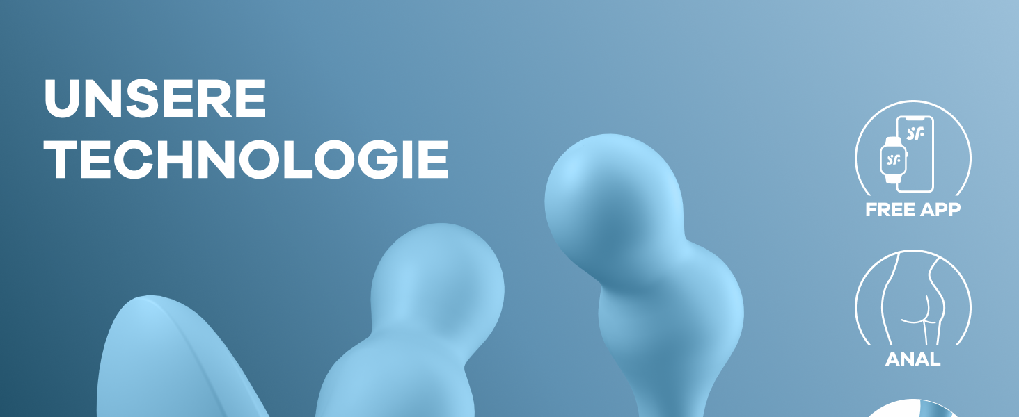 Анальні вібратори Satisfyer Deep Diver Connect App Bluetooth | З керуванням через додаток | Силікон | Водонепроникний IPX7 | Масаж простати для чоловіків та жінок | Компактний та дискретний | З вібрацією | Колір: Синій, Одиничний розмір