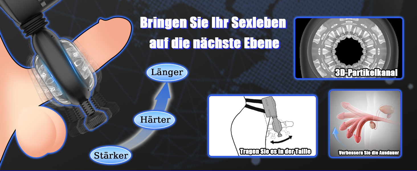 Мастурбатор для чоловіків BDSM з фіксацією на поясі, 9 режимів, сексуальні іграшки для чоловіків