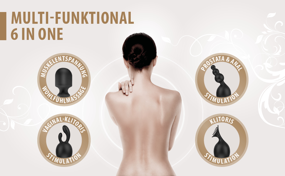 Вібратор для жінок THE ROCK XXL - Magic Wand. Потужний вібратор з преміум-силікону. Іграшки для дорослих, масажер для тіла, секс-іграшки для пар. Чорний колір.