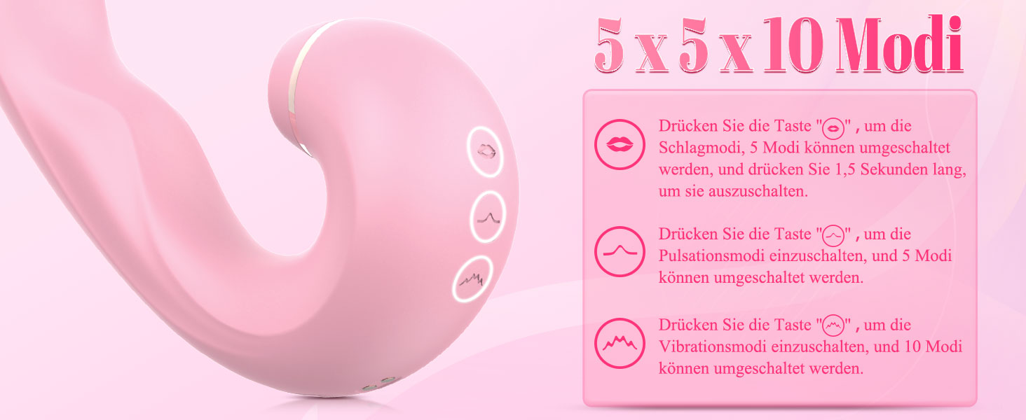 Вібратор для клітора Erotik Butterfly з APP - силіконовий вібратор-метелик для жінок, G-spot, 3-в-1, 5x5x10 режимів (рожевий)
