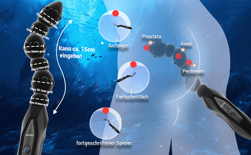 Вібруючий анальний масажер для простати LYMAIS - стимуляція G-точки, 10 режимів, комплект