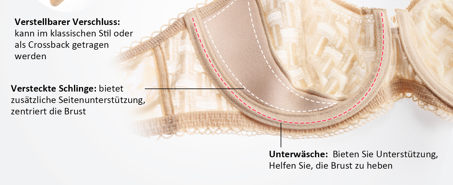 Чорний бюстгальтер DotVol з прозорого мережива, balconette, без пуш-апу, 70B