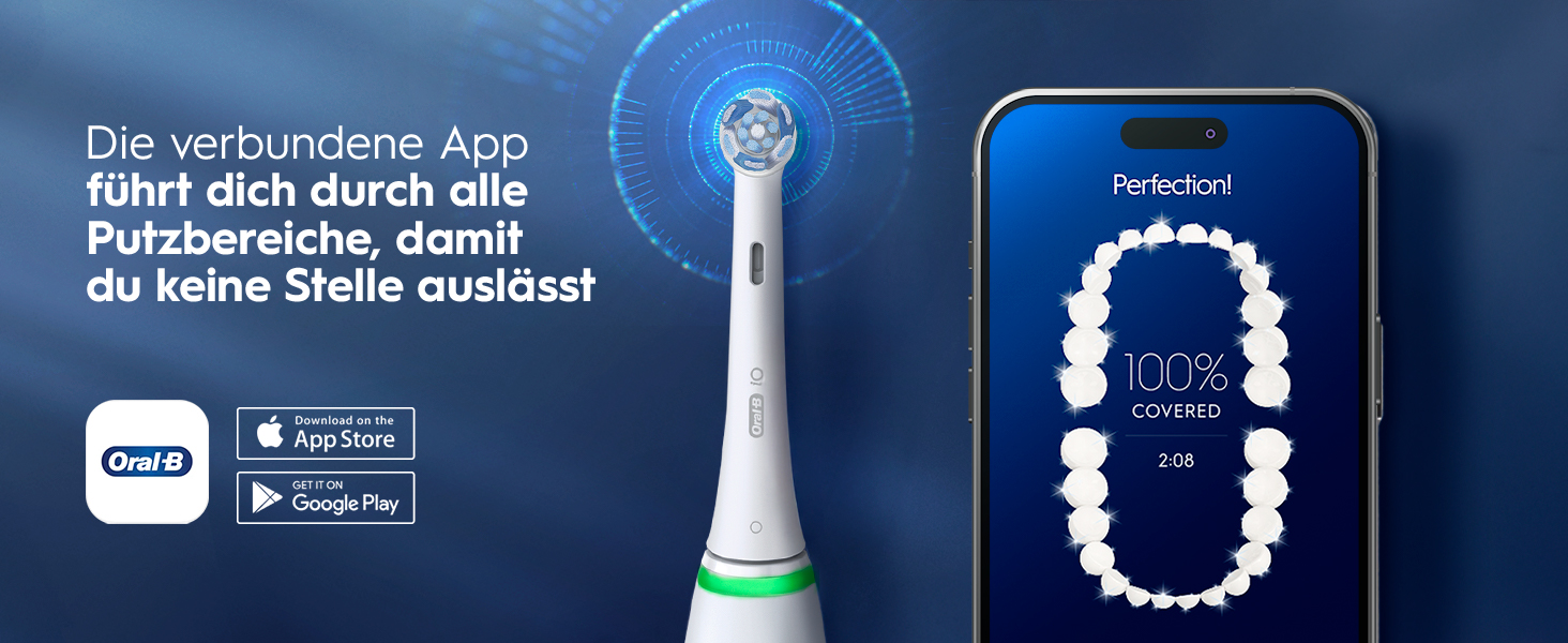 Електрична зубна щітка Oral-B iO Series 6 Grey Opal, 5 режимів чищення, набір з 3 насадок для делікатного очищення та дорожнім футляром